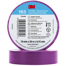 100 st Temflex EL vinyltejp 165 19 mm x 20 m, lila