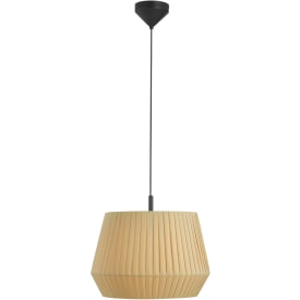 Nordlux Dicte pendellampa, beige, Ø40 cm