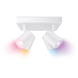 Wiz Imageo rund takspotlight, färgförändring + vit, vit