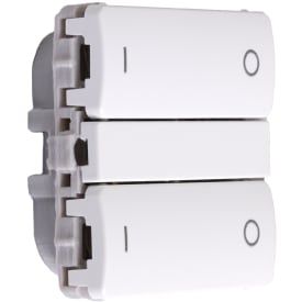 Smartkontakten Zigbee batteritryk til LK Fuga, tænd/sluk, hvid