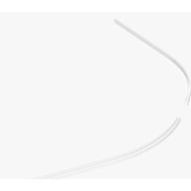 Dansani Match drypliste, halvrund dør, 18 mm, klar, 2 stk.