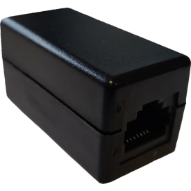 Mellomkontakt Cat.5e 2 x RJ45-kontakt svart