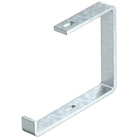 Ophængsbøjle B100mm Fladstål AHB 100 FT varmgalvaniseret HDG