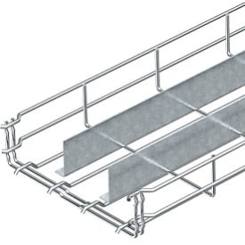 3 meter Gitterbakke GRM 55x400 Med 2 delespor GRM-2T G El-forzinket