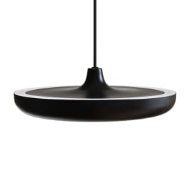 Umage Cassini pendellampa, svart, Ø40 cm