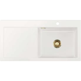 Lavabo Mera 100 SL kjøkkenvask, 100x51 cm, hvit