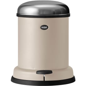 Vipp 14 søppelbøtte, 8 liter, pedal, beige