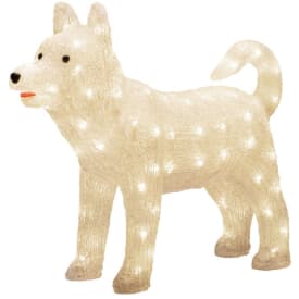 2 st Konstsmide husky hund