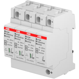 Transientbeskyttelse Type 2 3P+N m/hj., OVR T2 3N 40-275 P TS QS