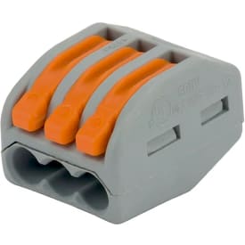 50 stk Wago Samlemuffe 3x4 mm², Grå