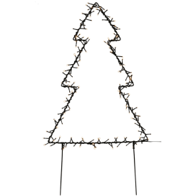 2 st Nordic Winter metalljulgran, 75x53 cm