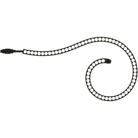 Sirius Tech-Line udendørs ropelight, 144 varm hvide lys, 4 meter, forlænger