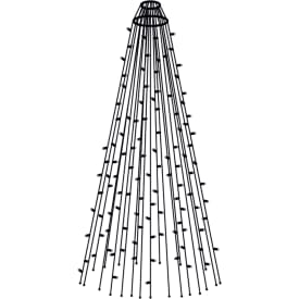Sirius Tech-Line flaggstångsbelysning, 1518 varm vita ljus, 10,35 meter