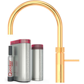 Quooker Fusion Round Pro3 køkkenarmatur, 5-i-1, guld