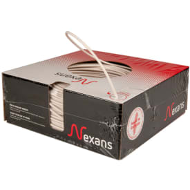 100 meter Ledning H07Z1-U 1x1,5 hvid, R100, halogenfri (PVL)