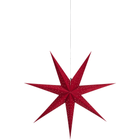 Markslöjd Blink adventsstjärna med ljus, 75 cm, röd