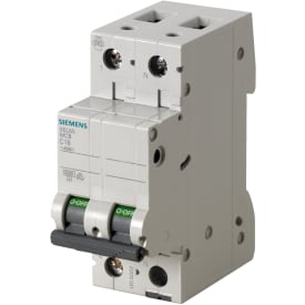 Siemens dvärgbrytare C 1P+N 6A, grå