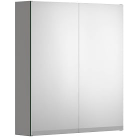 Gustavsberg Artic speilskap med lys, 59,4x66,2 cm, grå