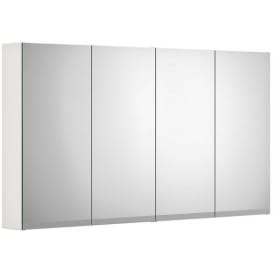 Gustavsberg Artic speilskap med lys, 118,8x66,2 cm, hvit