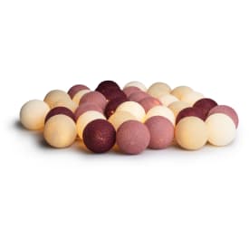 Iris Lights Dusty Pink lyskjede, 20 kuler