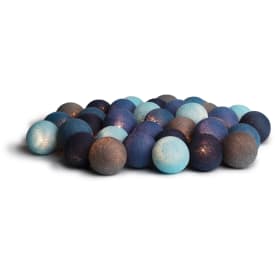 3 stk Iris Lights Ocean Blue lyskæde, 20 kugler