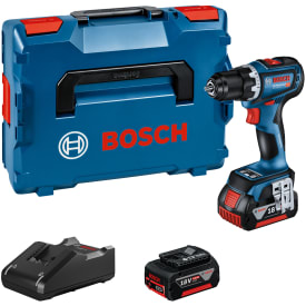 Bosch bor-/skrutrekker GSR 18V-90C, 2 x 18 V/4,0 Ah og L-Boxx