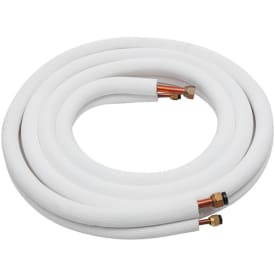 3 meter Inaba klima kobberrør til varme pumper 1/4" x 3/8" - med omløber og krave