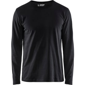 Blåkläder 35001 langærmet t-shirt, sort, str. 2XL