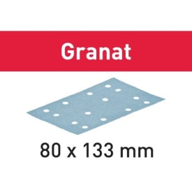 5 stk Festool Granat slibepapir STF 80x133 korn P180, 10 stk.
