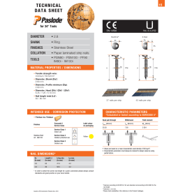 Ringsøm GN 34°, stav, 2,8 x 63 mm, A4, 210 stk.