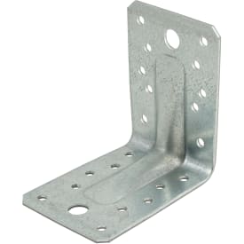 Vinkelbeslag V2 m/rib, 90 x 90 x 65 x 2,5 mm, FZB, 50 stk.