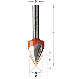 Skriftfræser HM Ø 12,7     60°