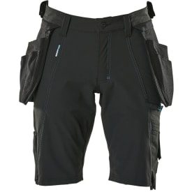 Mascot Advanced håndverkershorts med stretch, sort, str. C58