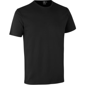 ID Interlock T-shirt 0517, sort, str. L