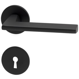 Habo dørgreb m. lås, sort