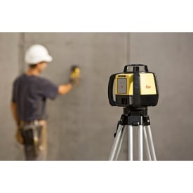 Leica Rugby 610 rotationslaser Li-Ion batteri, med Rod Eye120 modtager