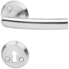 Habo dørgreb m. nøgleskilt, rustfrit stål