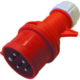 Hankontakt CEE17 Röd 16A/400V-FV