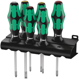 WERA 335/350/355/6 skruetrækkersæt Kraftform Plus, 6 dele