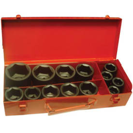 BaTo krafttopsæt 3/4" 21 - 50 mm, 13 dele, 6kt.