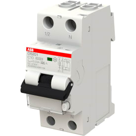 ABB DS201 HPFI kombibrytare C, 1P+N, 10A