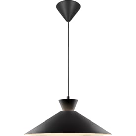 Nordlux Dial pendellampa, svart, Ø45 cm
