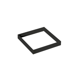 SG Soft square spacer, svart