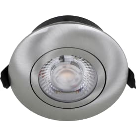 Nordtronic Low Profile Flexible downlight, Ø8,3 cm, borstad alu, 4000K