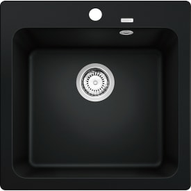Blanco Naya 5 UX diskbänk, 51,5x51 cm, svart