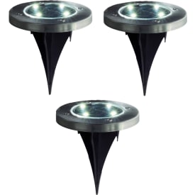 Veli Line trädgårdslampa solcell, 3-pack