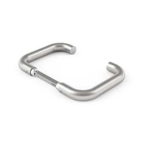 Randi 7020 Line18 dörrhandtag, U-format, borstat rostfritt stål, utan rosetter