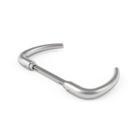 Randi 7090 Line18 dörrhandtag, coupé, borstat rostfritt stål, utan rosetter