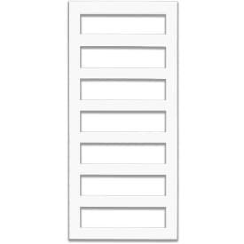 Kriss Sigma håndklædetørrer, vand, 60x132 cm, mat hvid