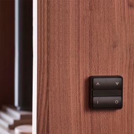 LK IHC Wireless Fuga Batteritryk, 4 slutte, 1 modul, Koksgrå